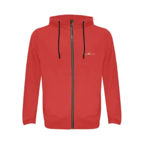 Men's Classic Zip Hoodie - Red