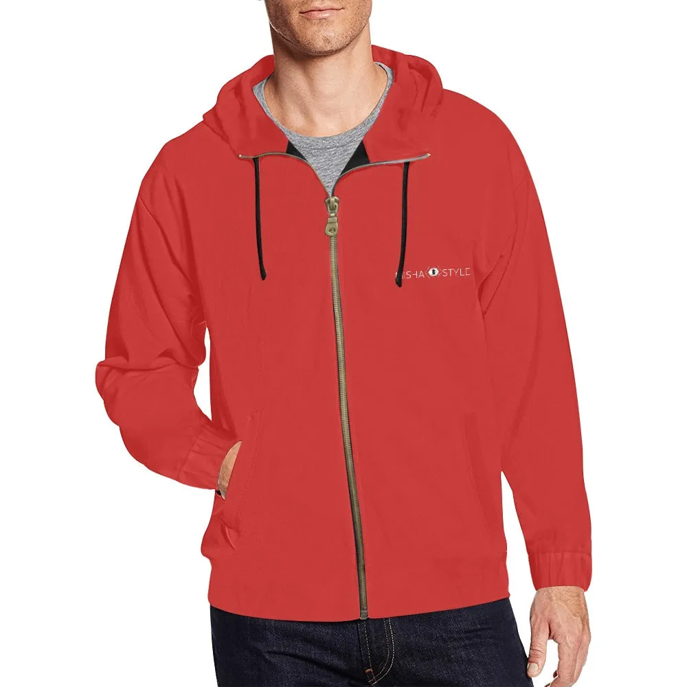 Men's Classic Zip Hoodie - Red