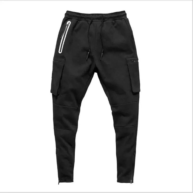 Men's Slim Fit Cotton Joggers: Sport Sweatpants for Running and Bodybuilding