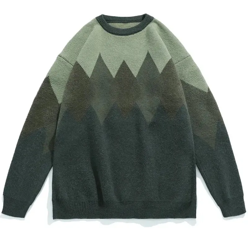 Men's Sweater Retro Ethnic Couple All Match