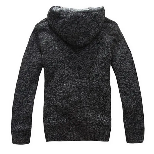 Men's Thick Fleece-Lined Winter Hoodie