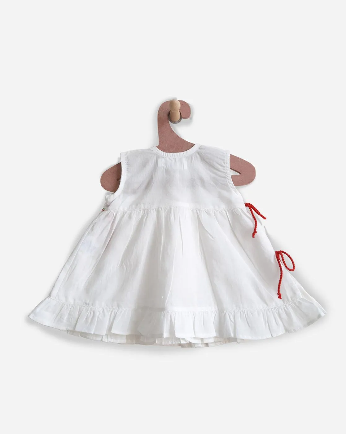 Merry Holly- Organic Cotton Embroidered Girls Jhabla / Dress