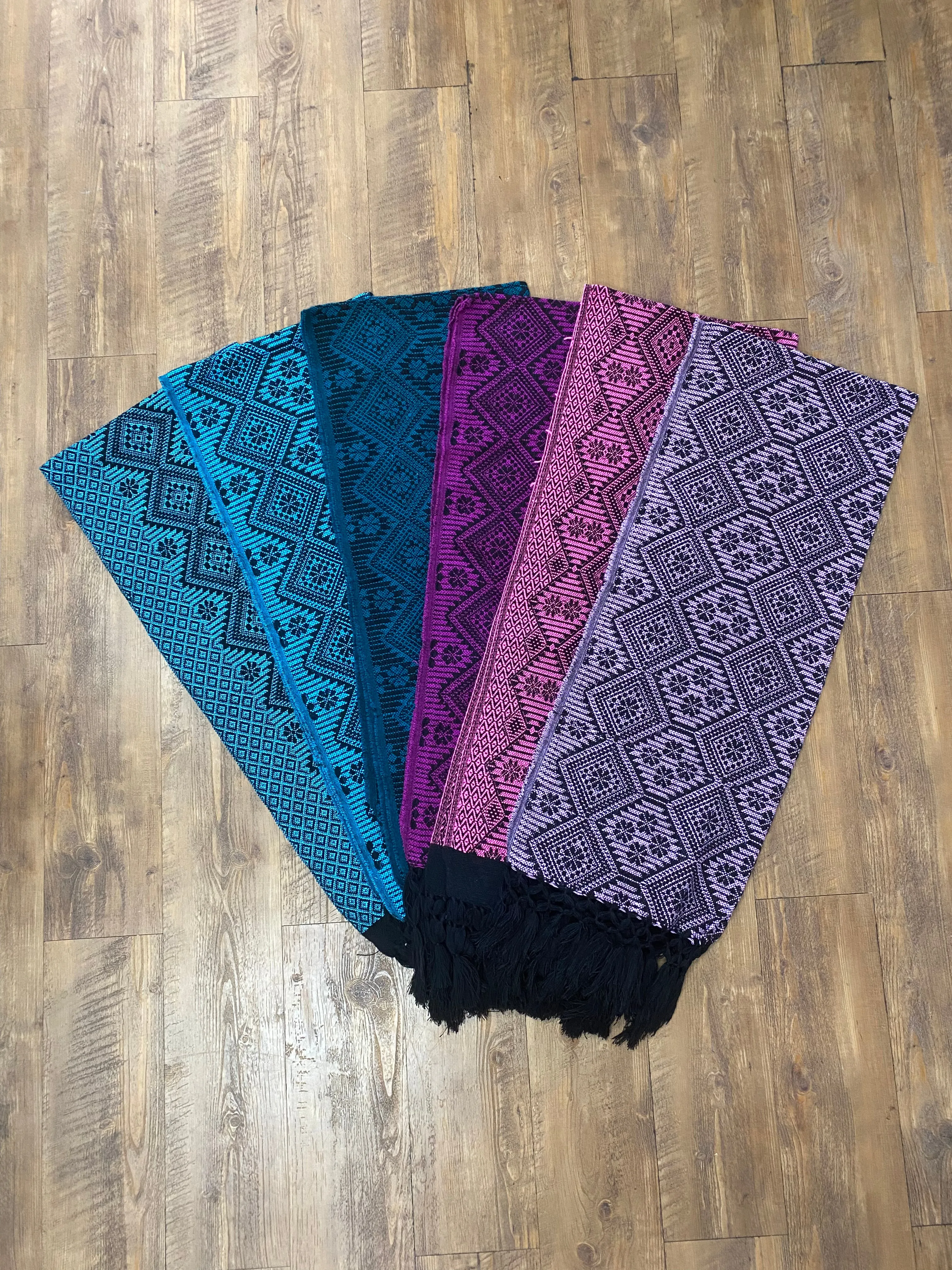 Mexican Maxi Scarf & Shawl Magenta