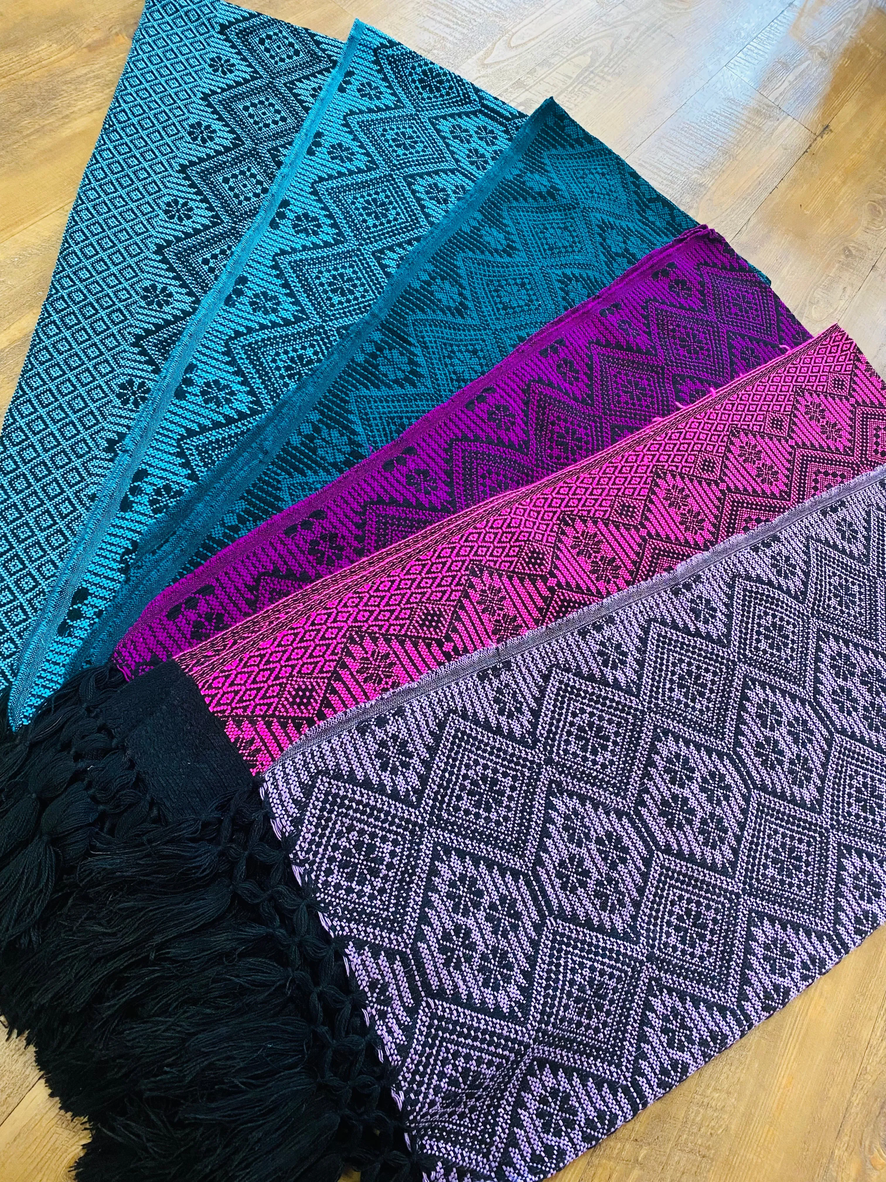 Mexican Maxi Scarf & Shawl Magenta