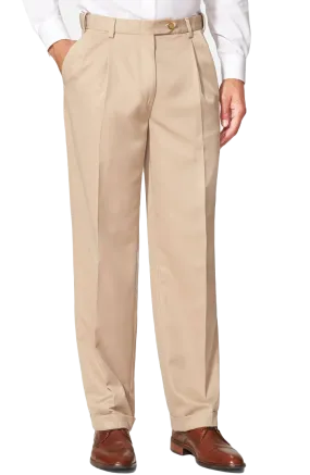 Microfiber Performance Trouser<br>Pleated<br>Regular Rise