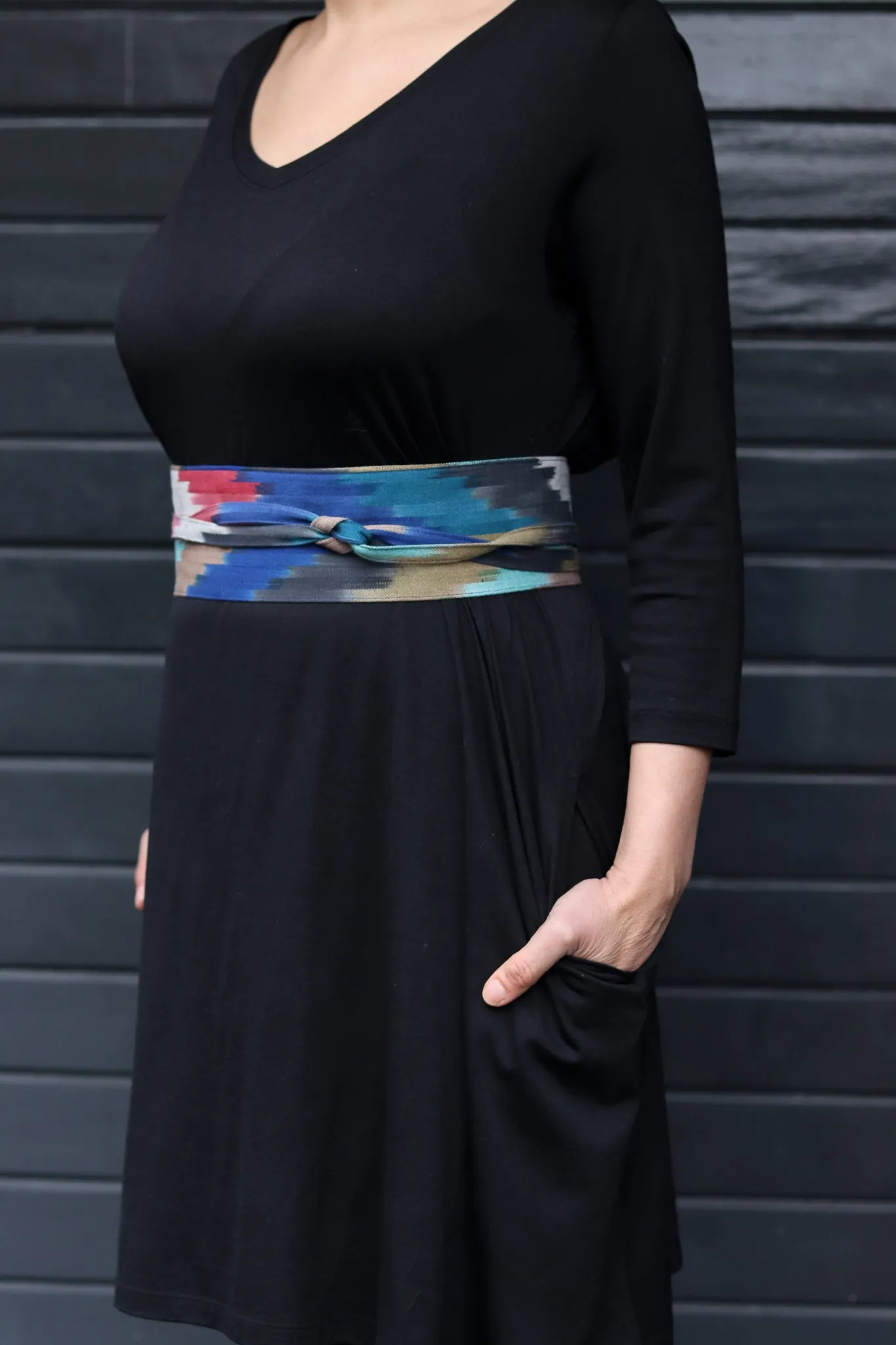 NEW! IKAT Wrap Belt Symmetry