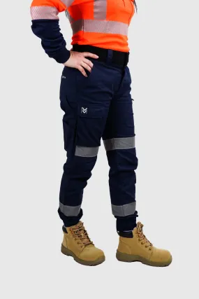 Nighthawk Workwear Reflective Chino v2 Blue Ladies