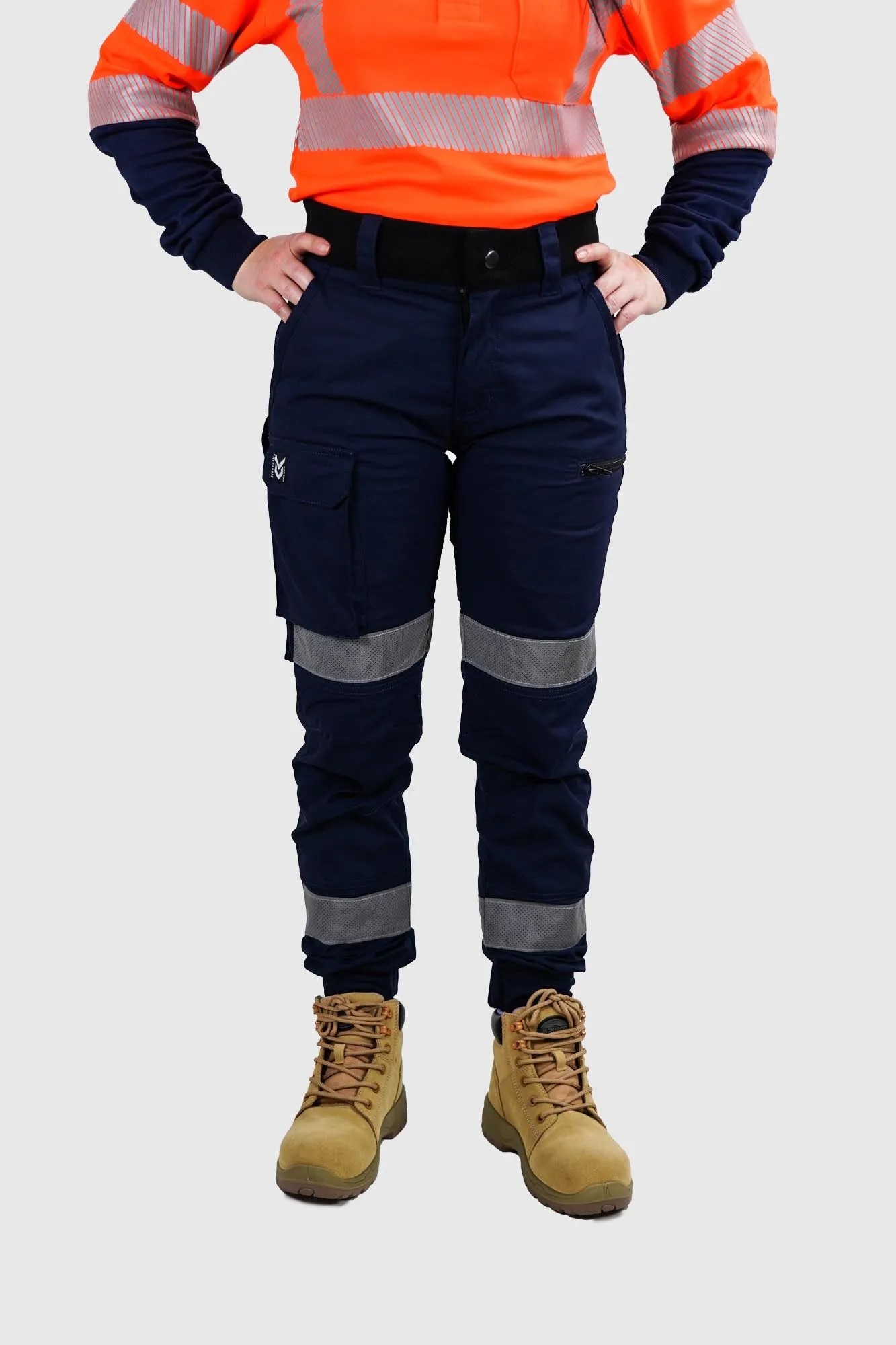 Nighthawk Workwear Reflective Chino v2 Blue Ladies