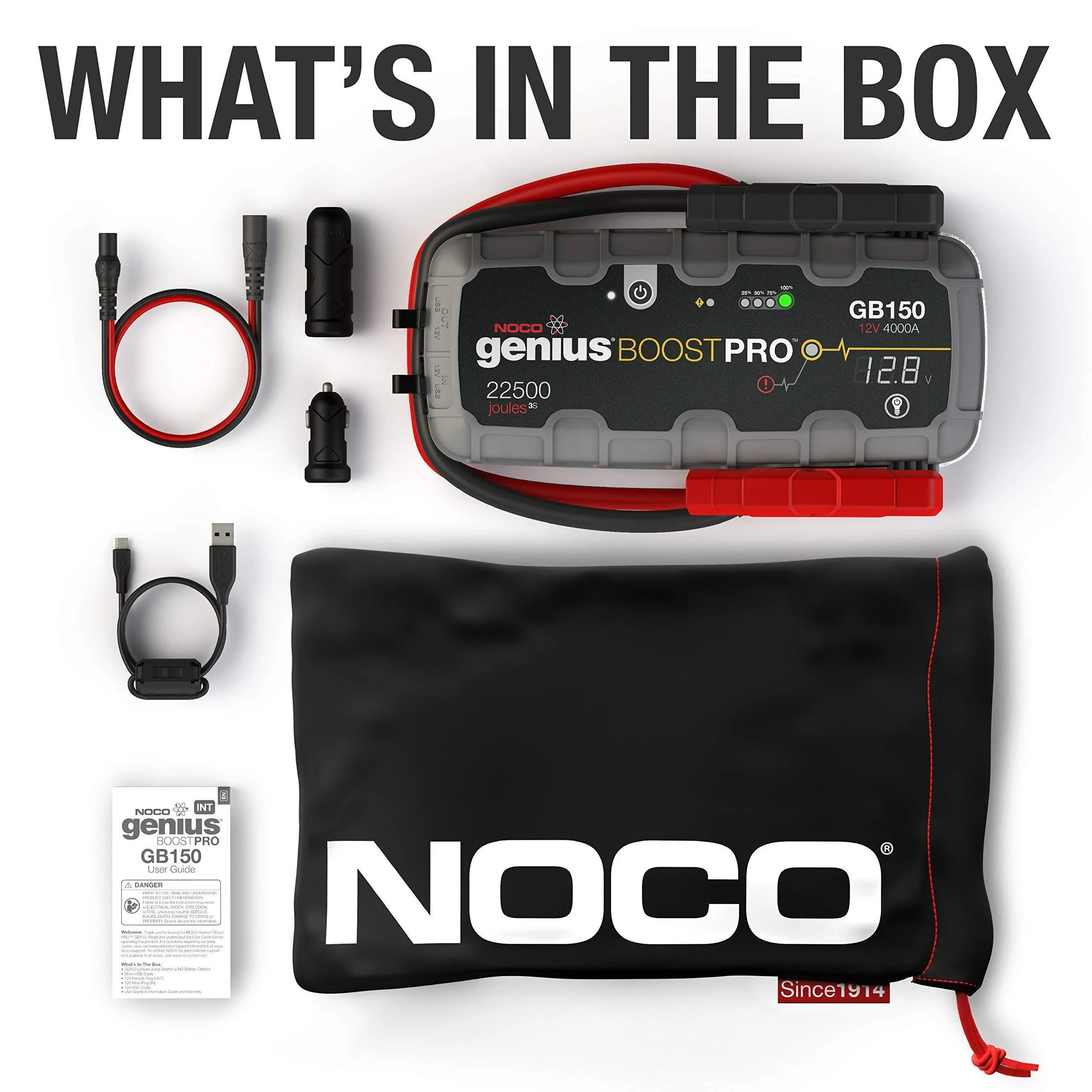 NOCO Boost Pro GB150 4000 Amp 12V UltraSafe Lithium Jump Starter