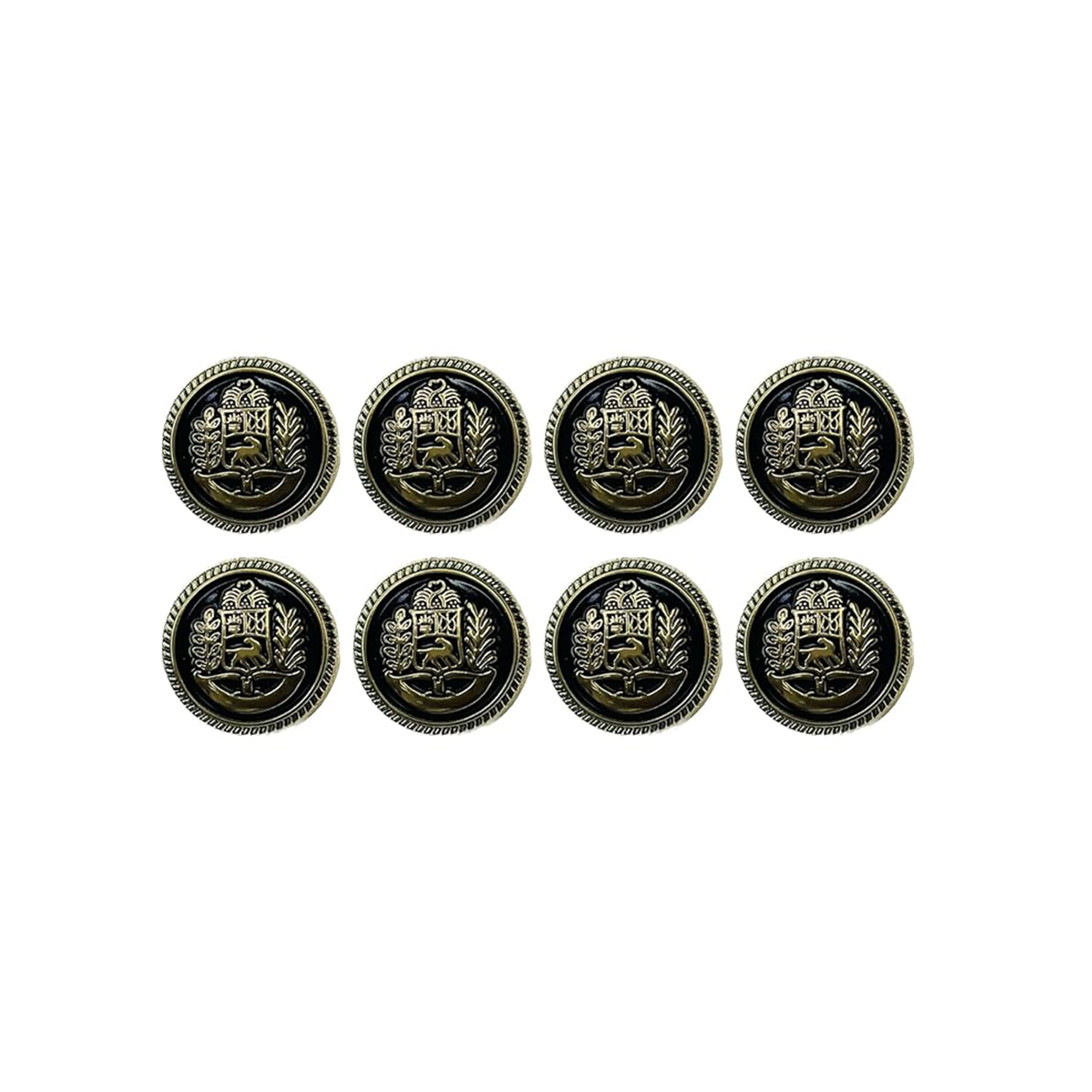 Oceanic Elegance Metal Buttons(Pack of 8 Buttons)