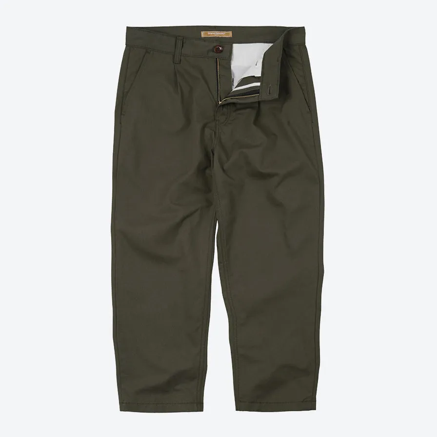 OG HAWORTH ONE TUCK PANTS - OLIVE