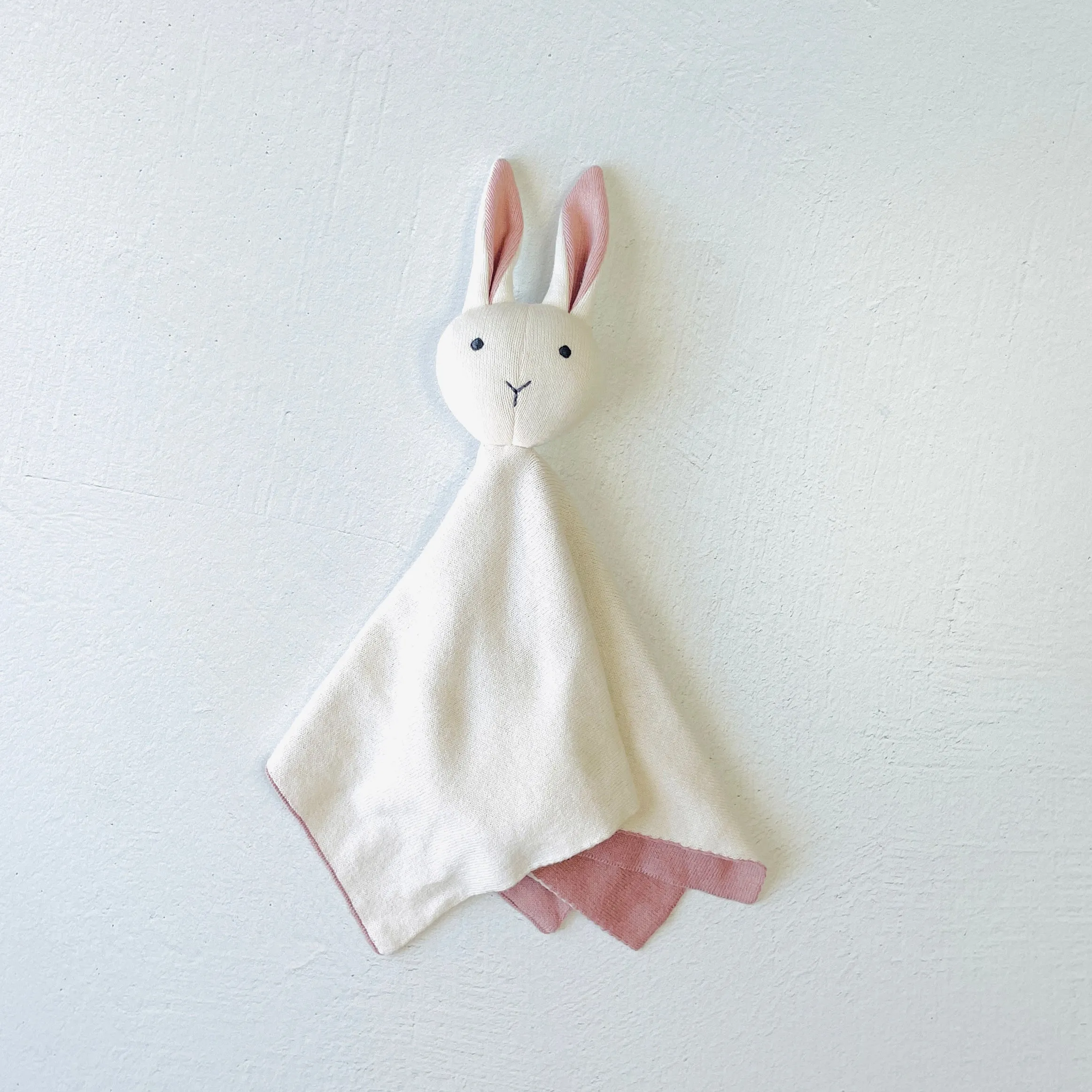 Organic Baby Lovey Security Blanket Cuddle Cloth  - Bunny (5 Colors)