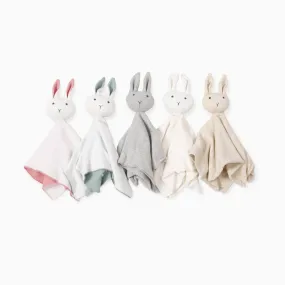 Organic Baby Lovey Security Blanket Cuddle Cloth  - Bunny (5 Colors)