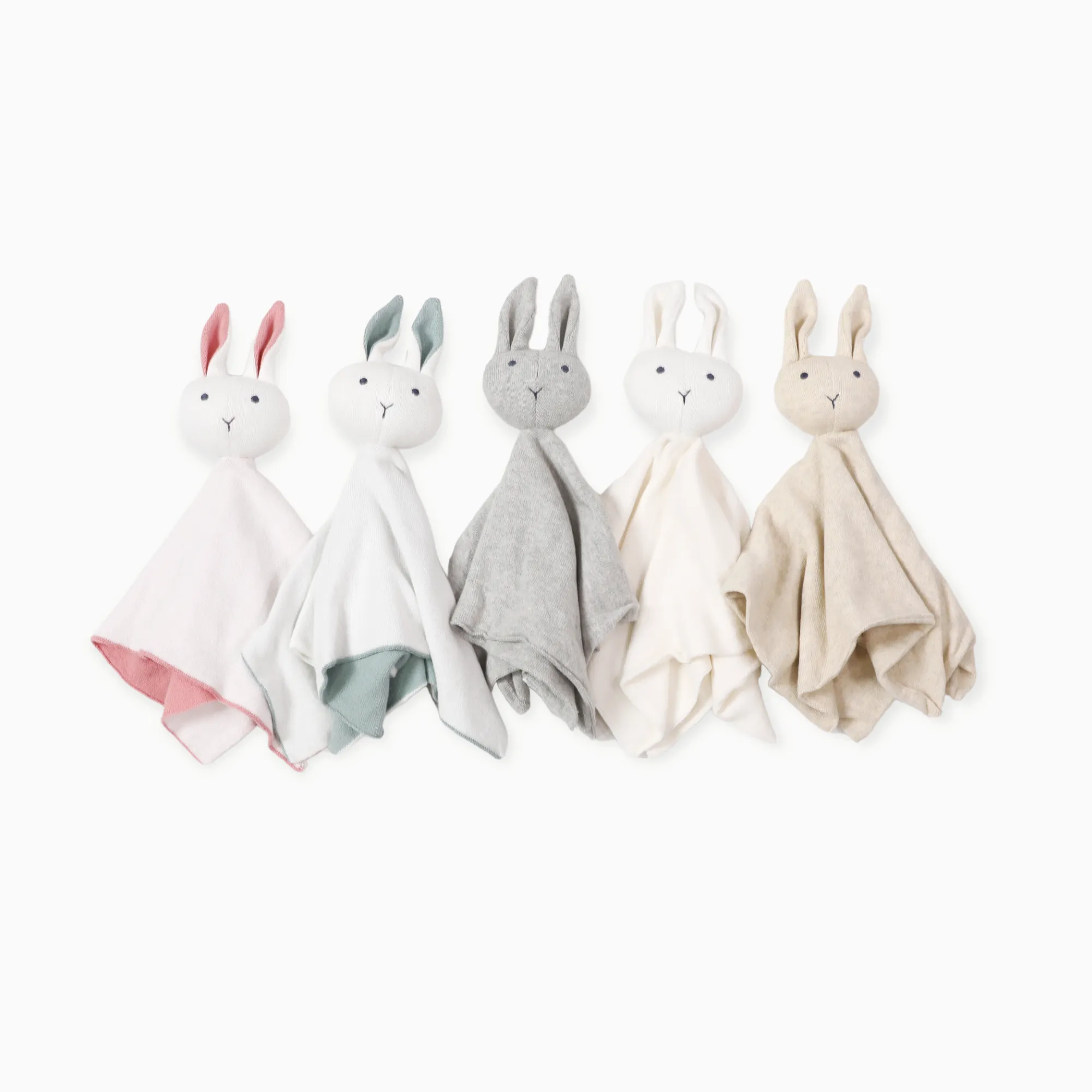 Organic Baby Lovey Security Blanket Cuddle Cloth  - Bunny (5 Colors)