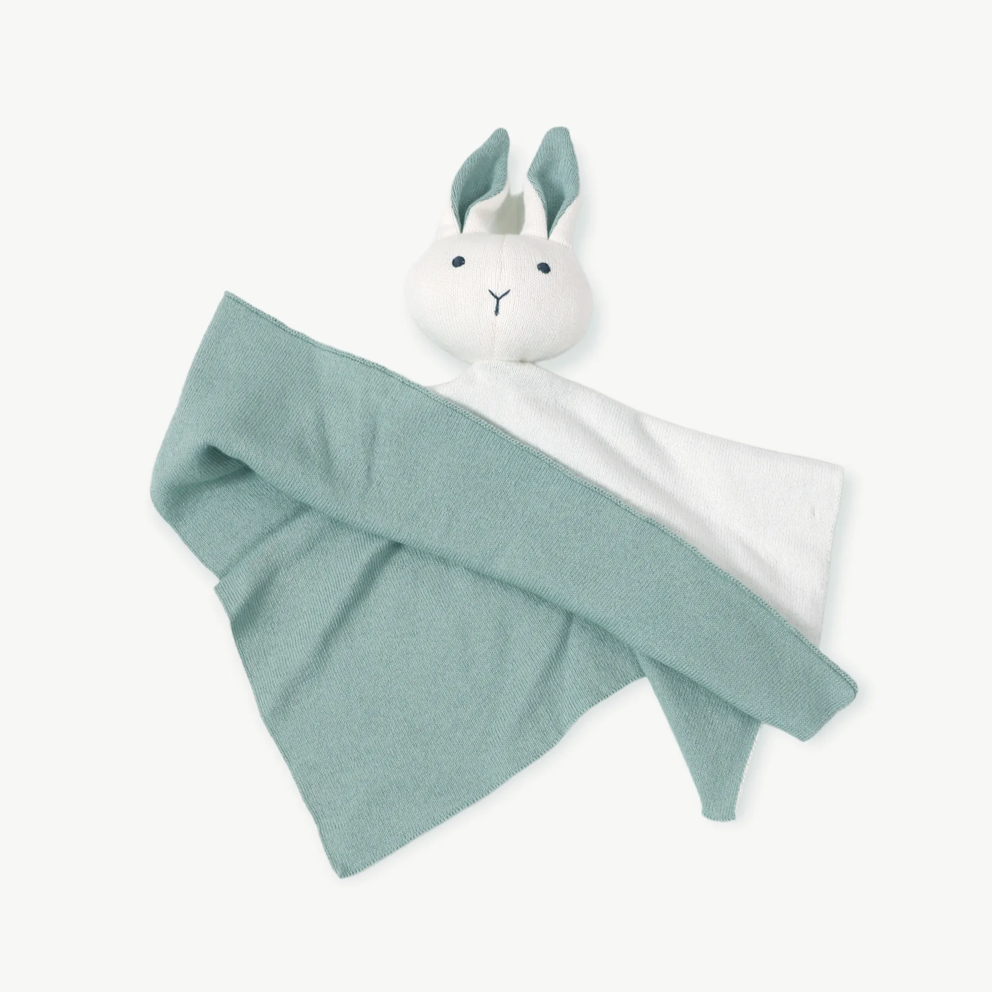 Organic Baby Lovey Security Blanket Cuddle Cloth  - Bunny (5 Colors)