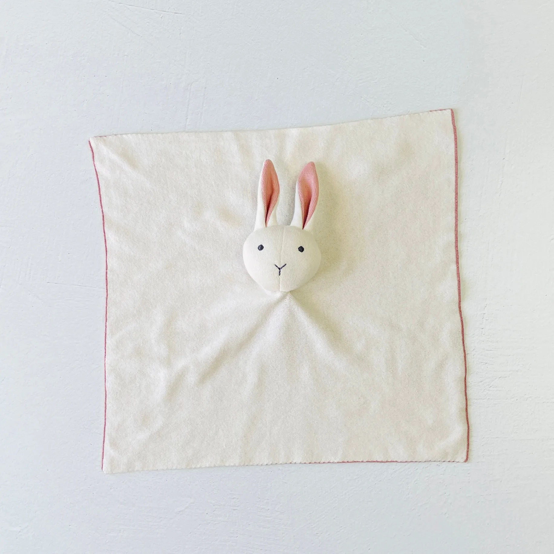 Organic Baby Lovey Security Blanket Cuddle Cloth  - Bunny (5 Colors)