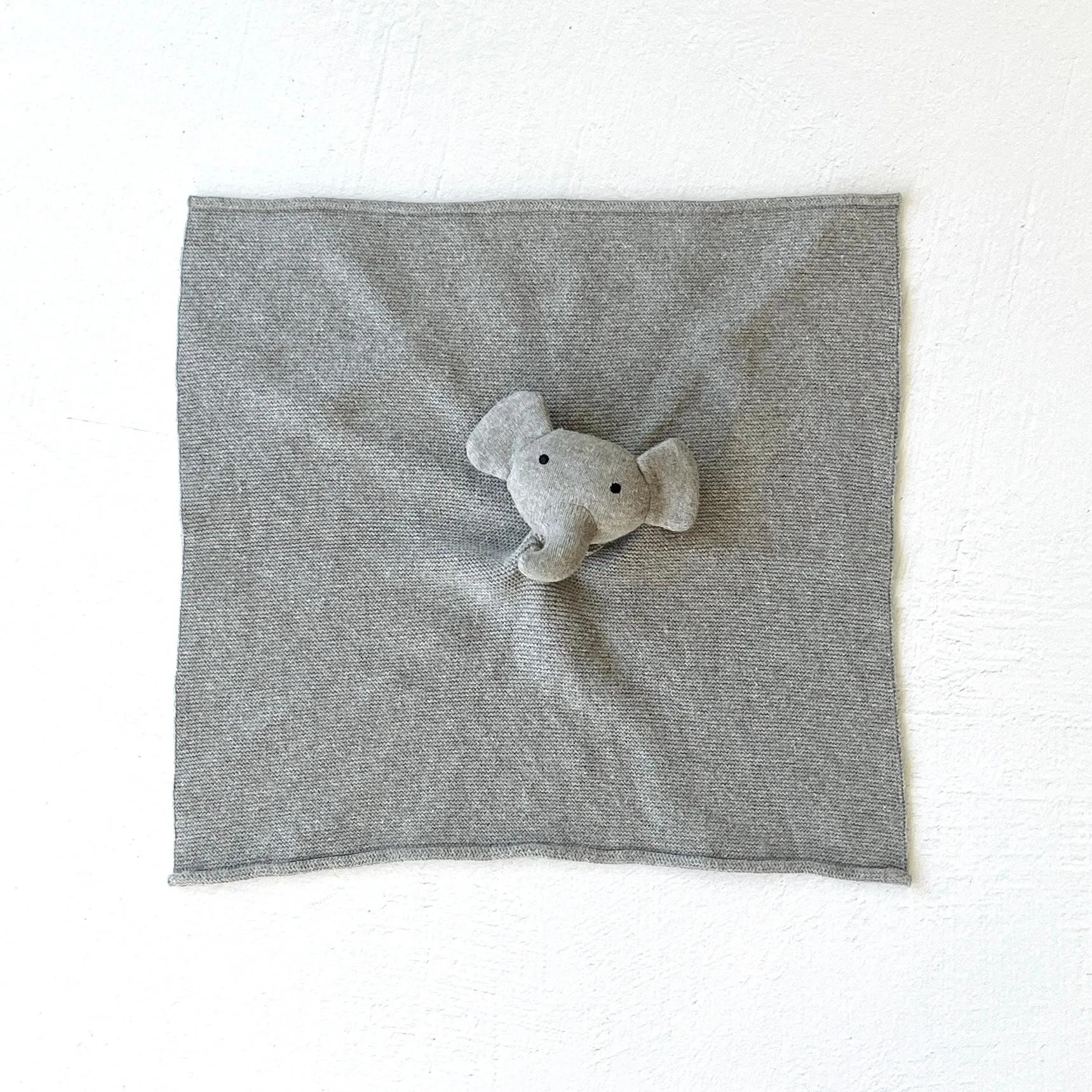 Organic Baby Lovey Security Blanket Cuddle Cloth  - Elephant (3 Options)