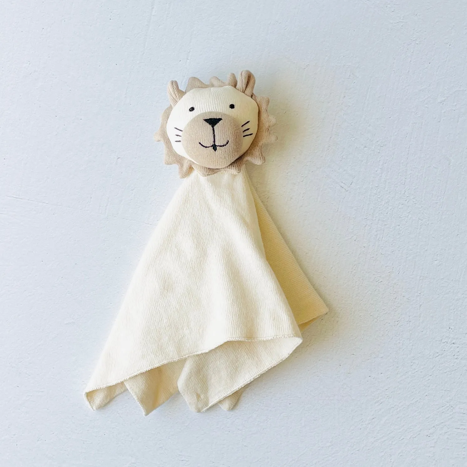 Organic Baby Lovey Security Blanket Cuddle Cloth  - Lion