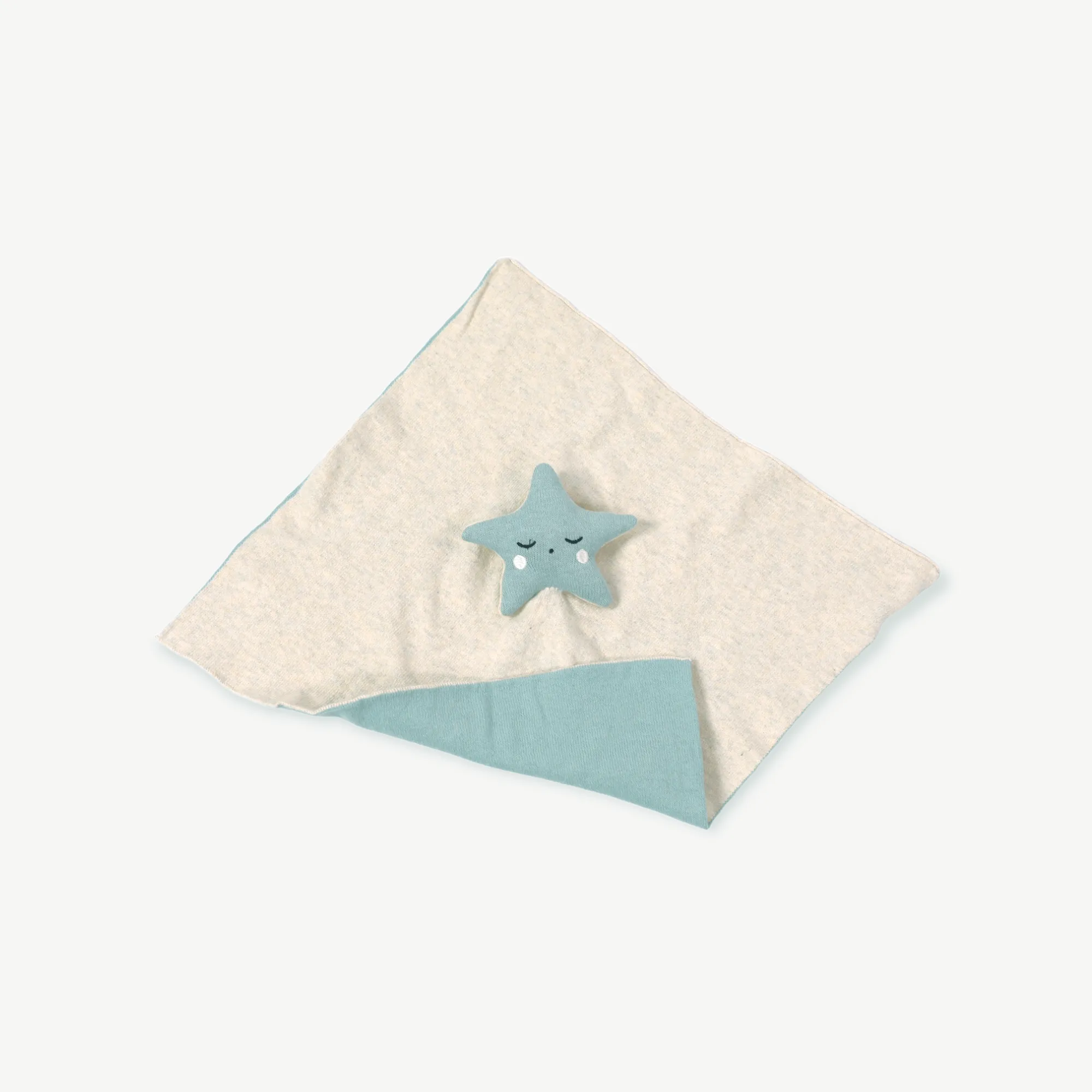 Organic Baby Lovey Security Blanket Cuddle Cloth  - Star (2 Colors)