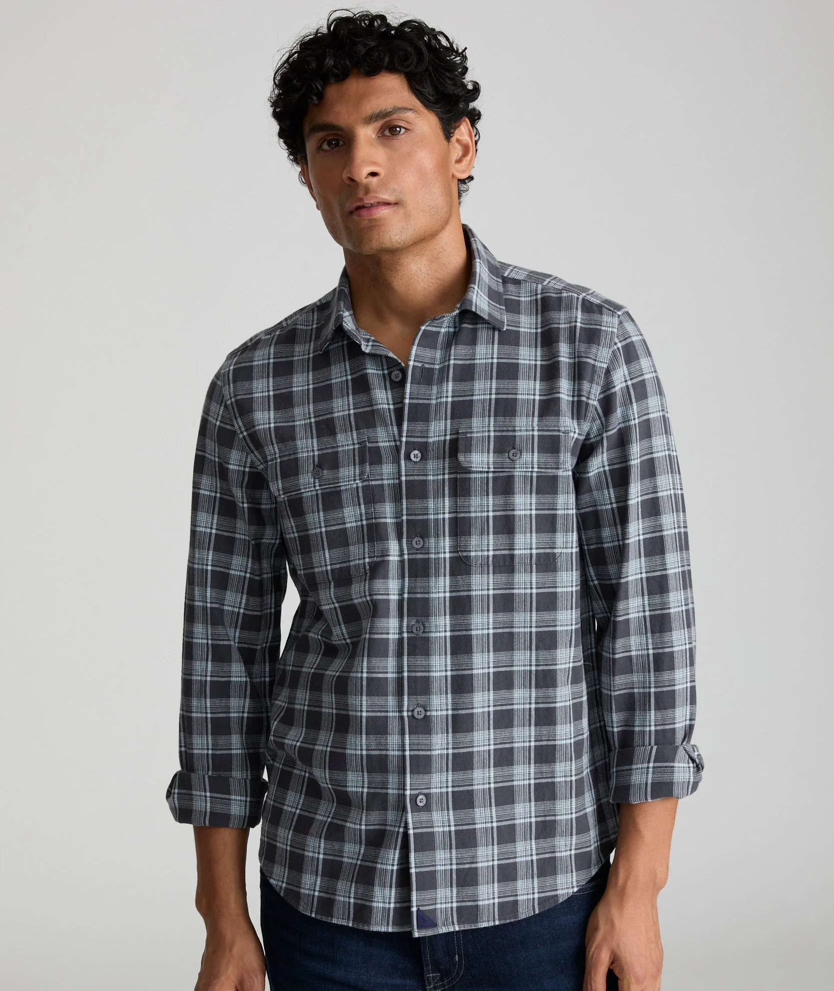 Organic Cotton Plaid Flannel Shirt