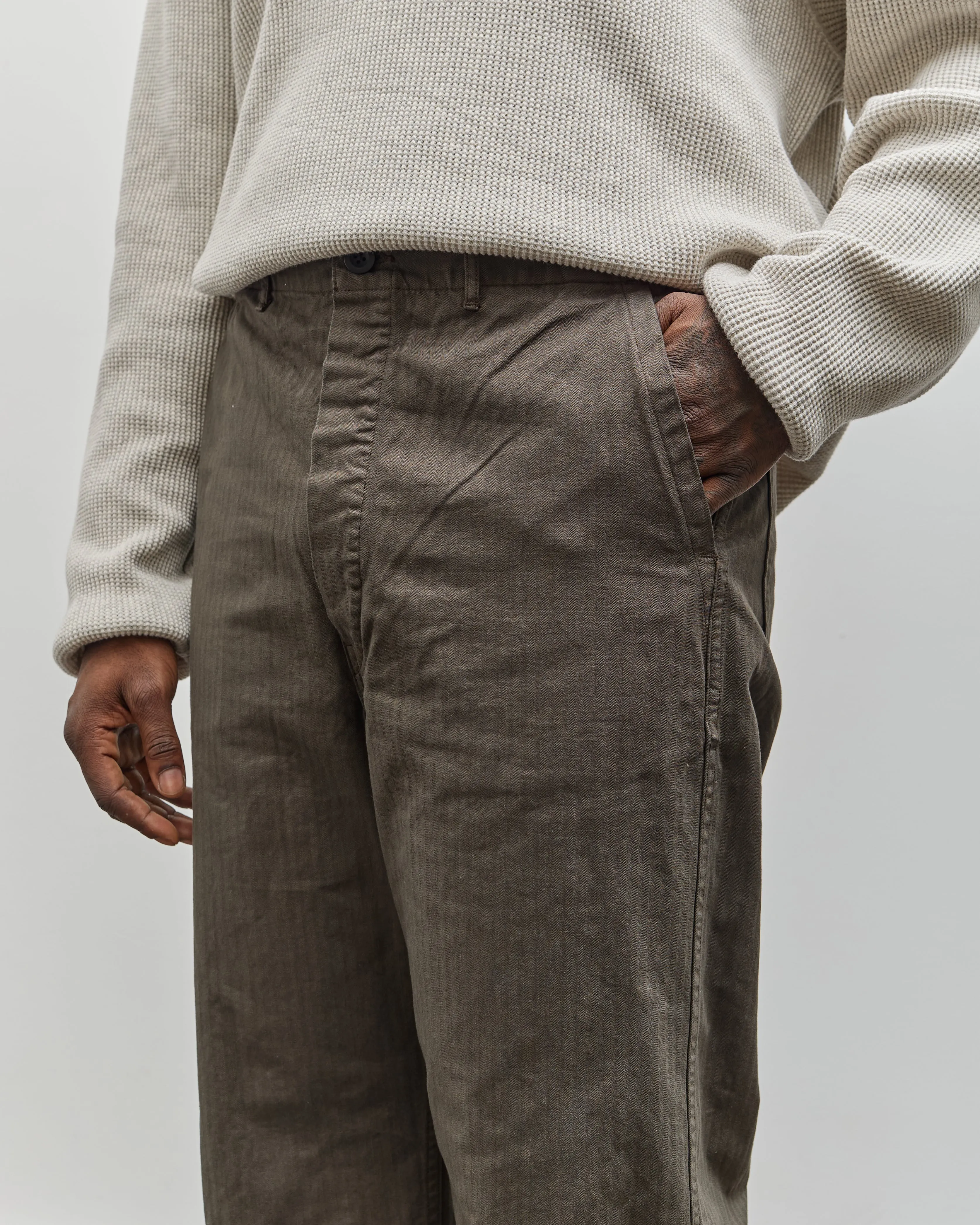 orSlow Wide Fit French Work Pant, Coffee Brown