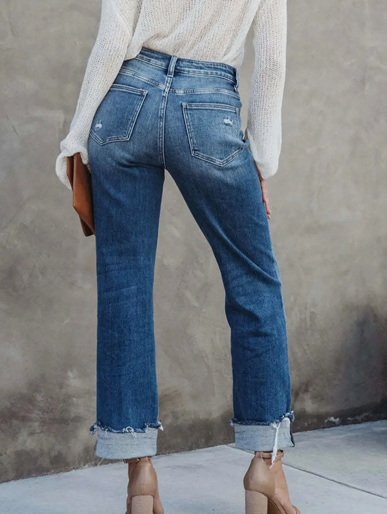 Pants - Leisure Washed Women’s Straight Leg Denim Pants