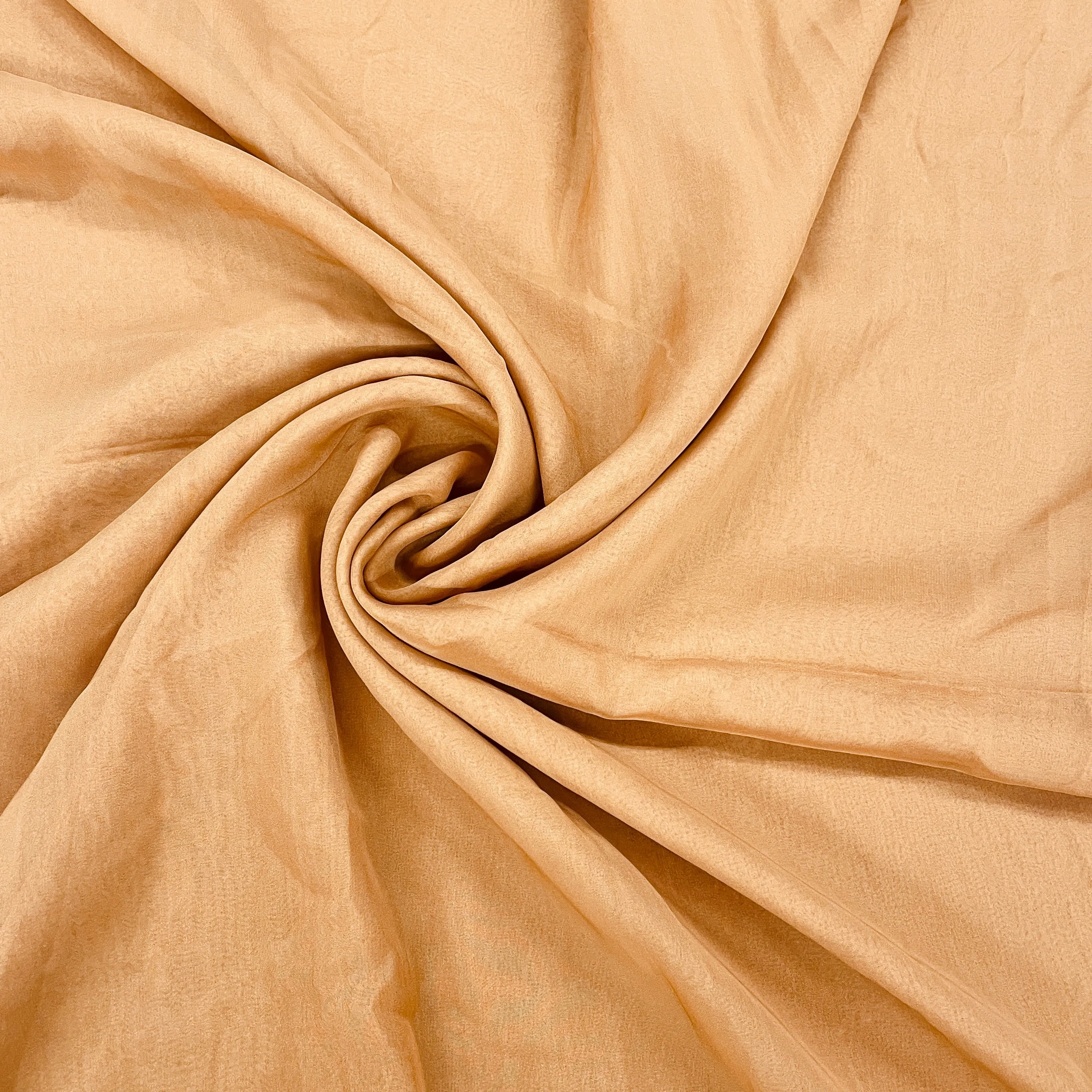 Peach Solid Satin Organza Fabric 1