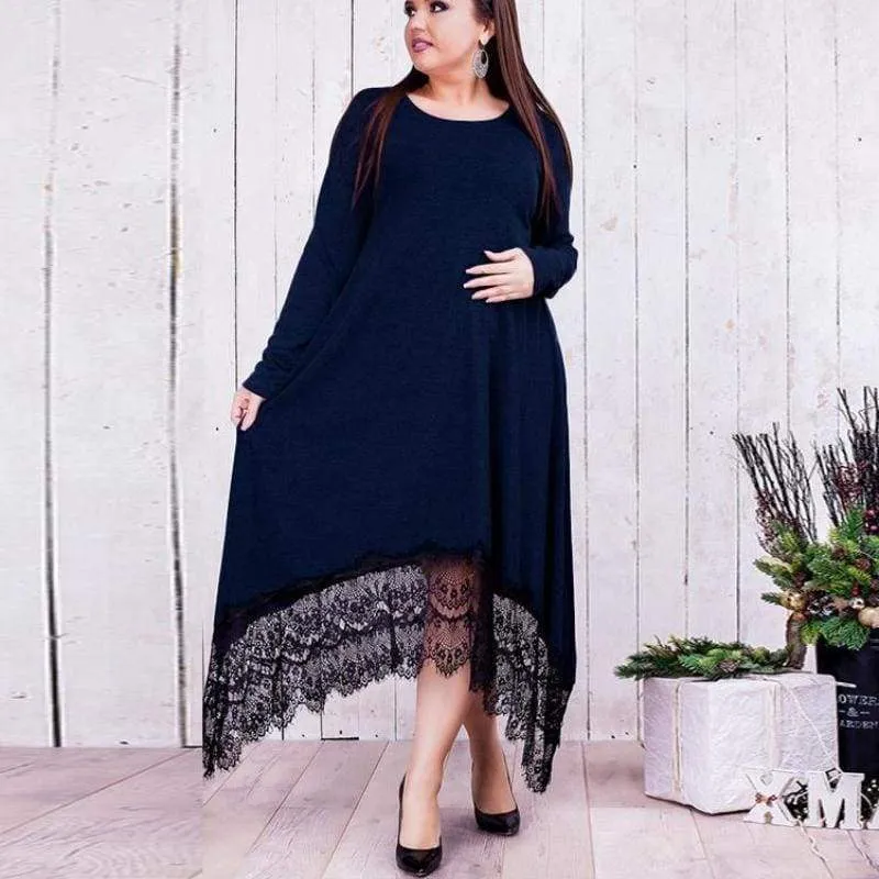 Plus Size - Beautiful Lace women dress  (US 14-22W)