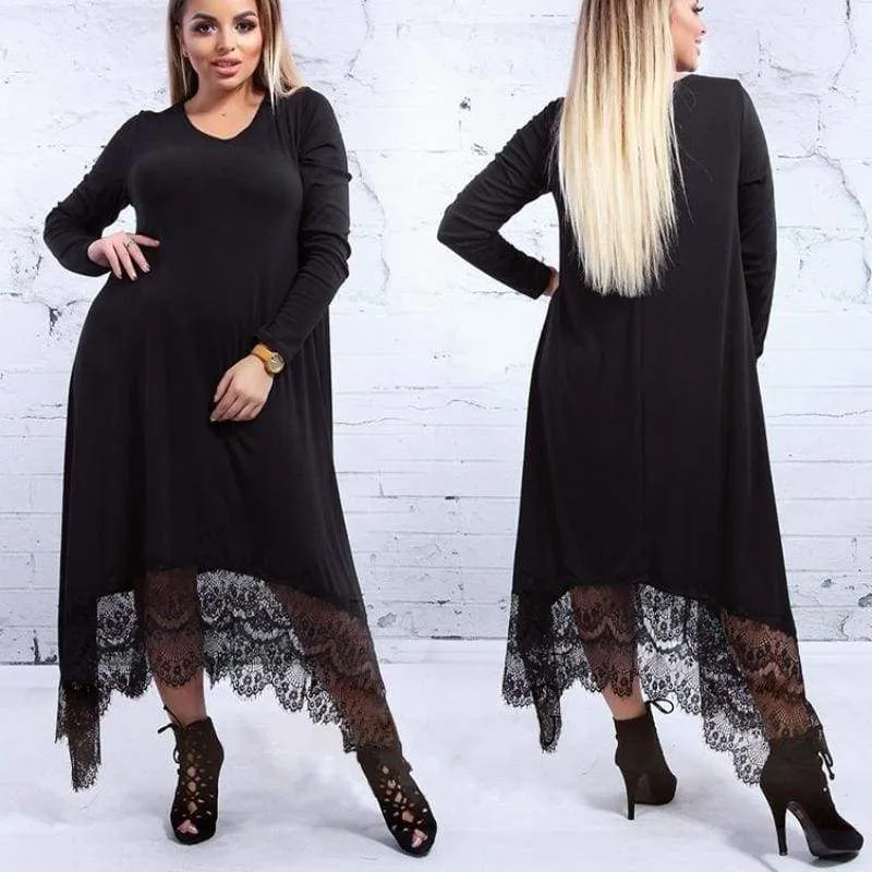 Plus Size - Beautiful Lace women dress  (US 14-22W)