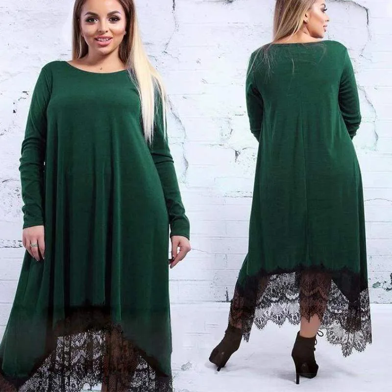 Plus Size - Beautiful Lace women dress  (US 14-22W)