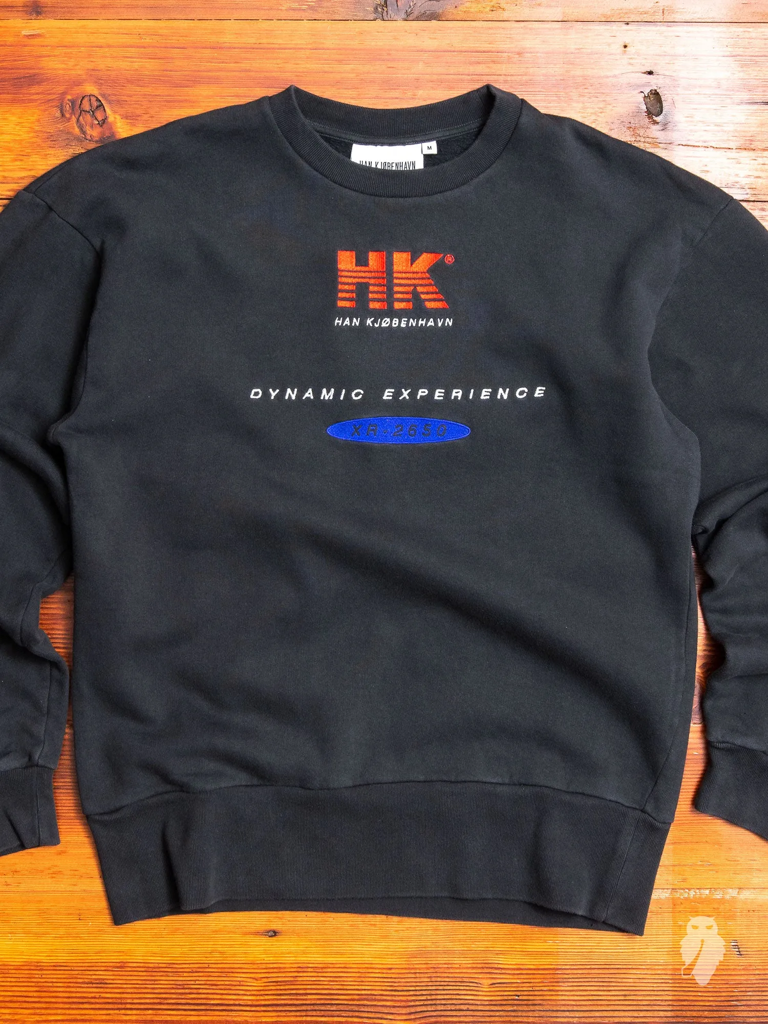 "Dynamic Experience" Crewneck Sweater in Vintage Black