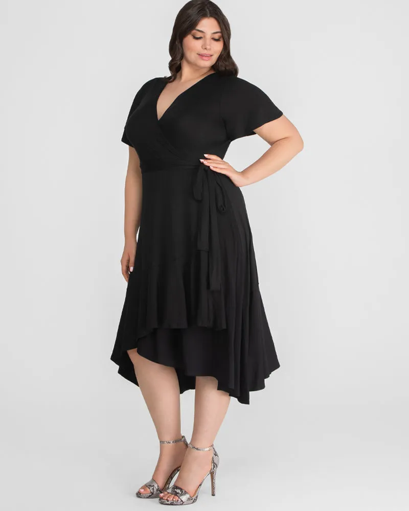 Rayna Plus Size Cocktail Wrap Dress