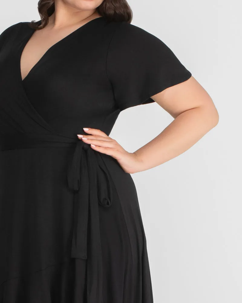 Rayna Plus Size Cocktail Wrap Dress