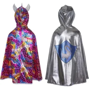 Reversible Dragon / Knight Cape Pink