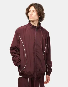 Route One Apex Track Jacket - Burgundy/Ivory