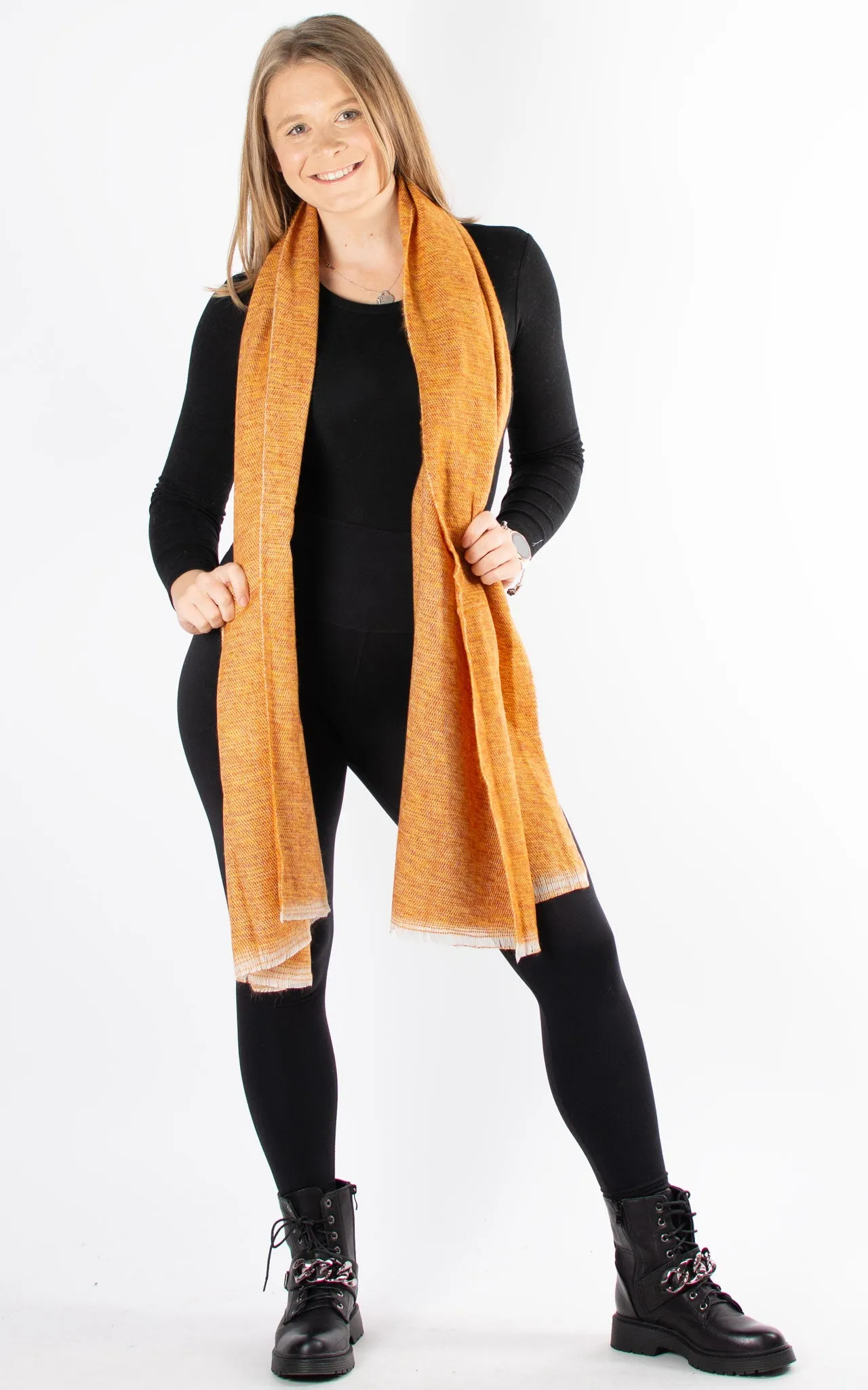 Scarf | Fine Knit | Orange