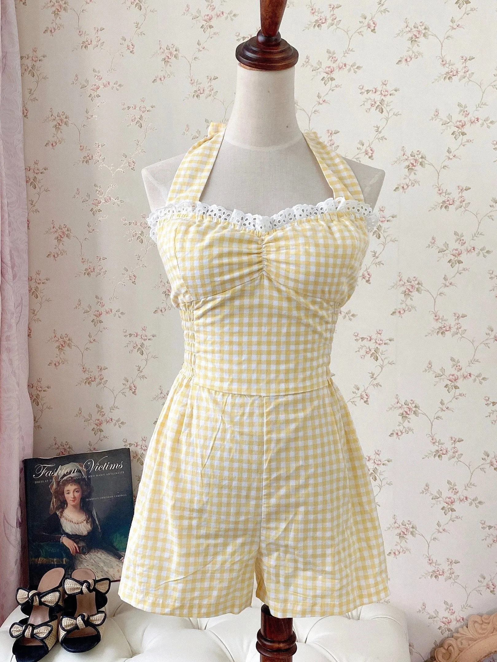 Sea Kissed Sailor Gingham Bodysuit Dress