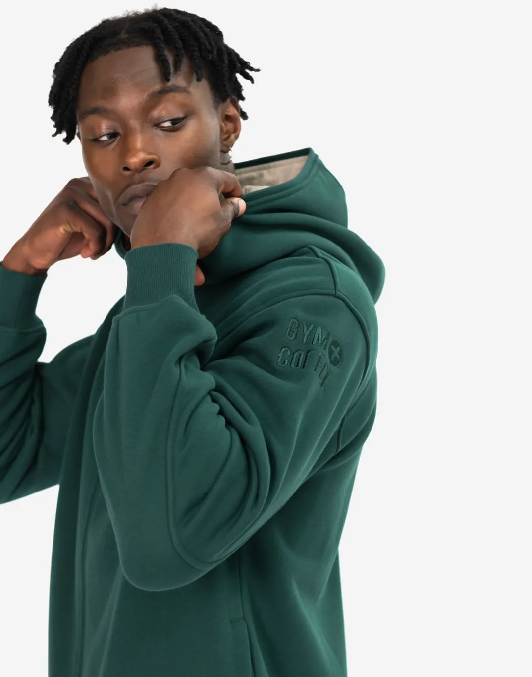 Sierra Fleece Zip Hoodie in Mountain Green