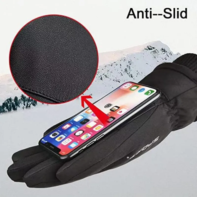 Ski Gloves Outdoor Waterproof Cold-proof Fleece Sports Warm Touch Screen Gloves