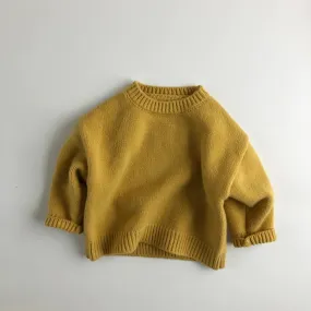 Solid Warm O-Neck Sweater