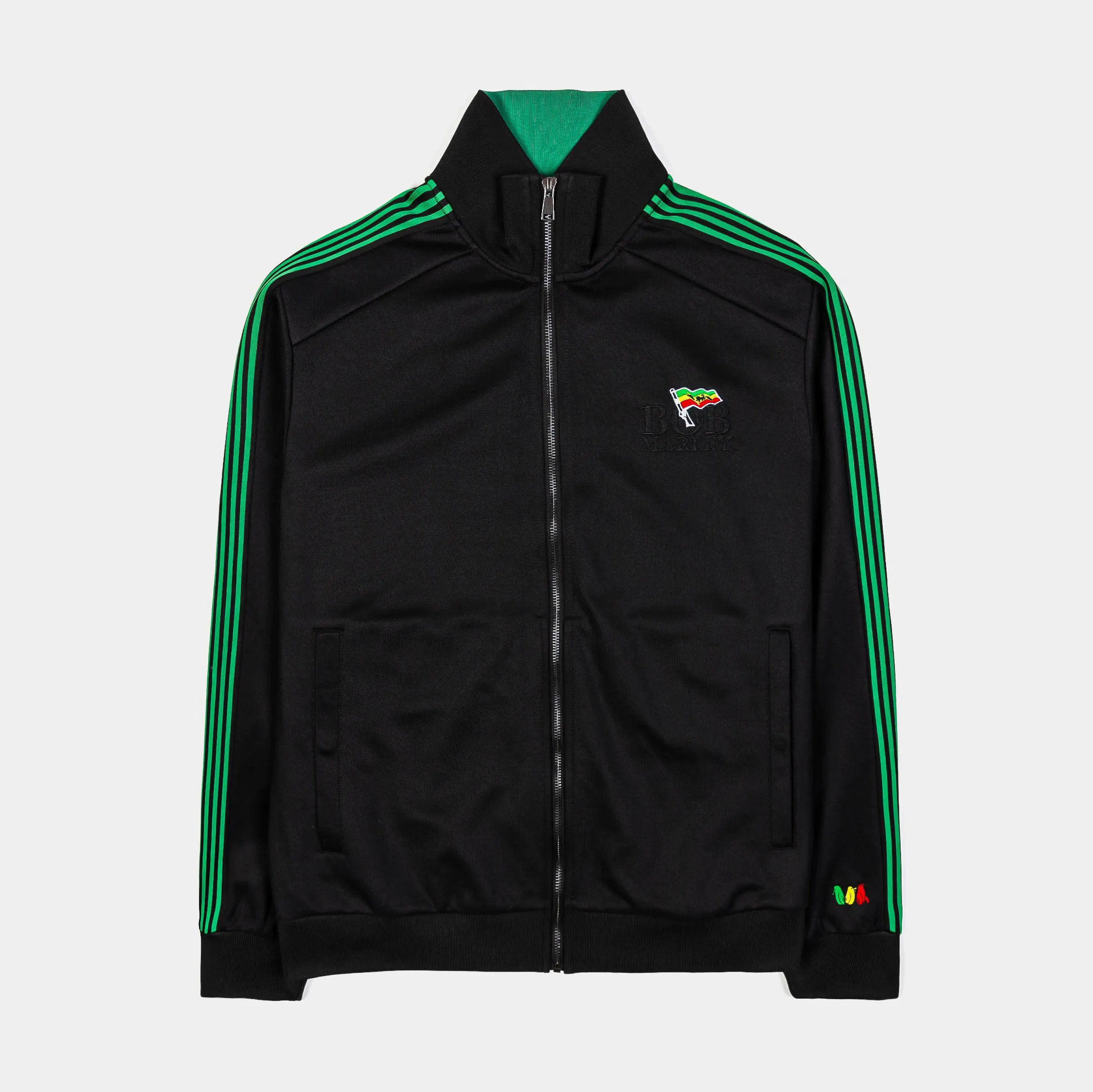 SP x Bob Marley Lion Zip Up Track Mens Jacket (Black)