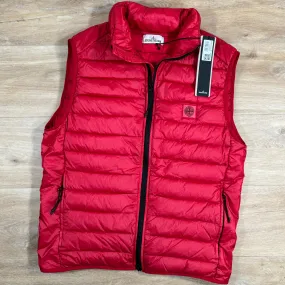 Stone Island Nylon Down-TC Gilet in Red