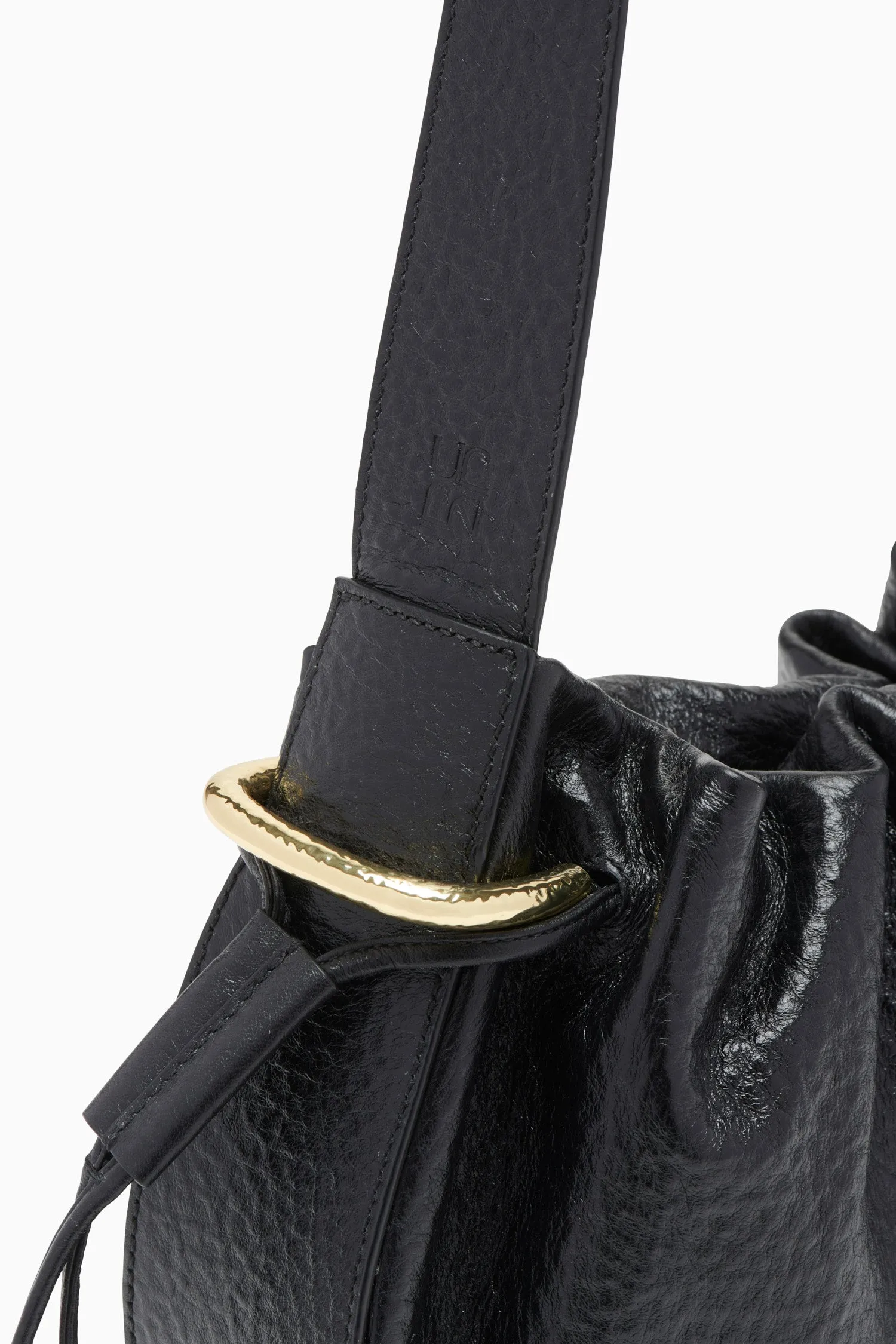 Tilda Ruched Crossbody - Noir