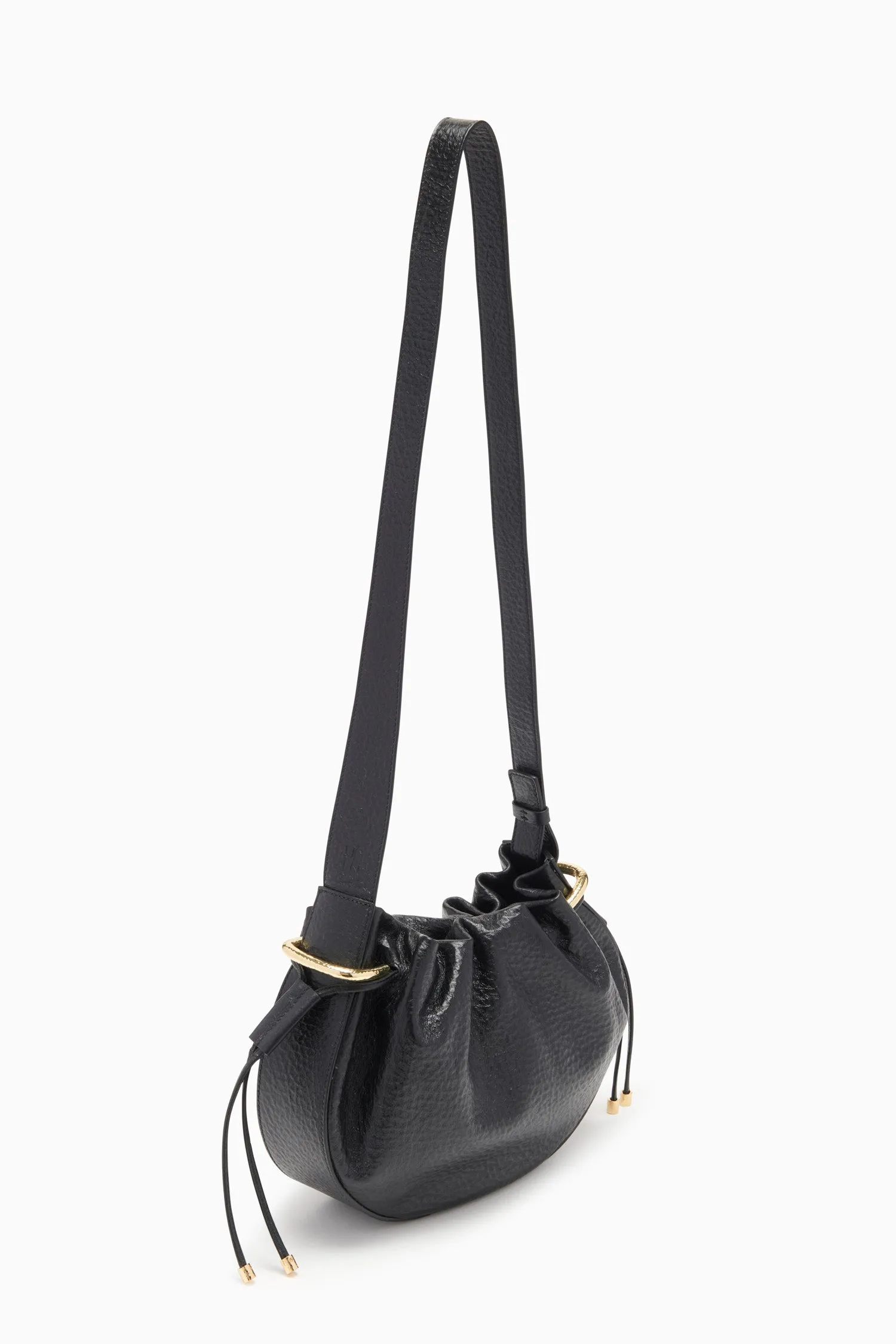 Tilda Ruched Crossbody - Noir