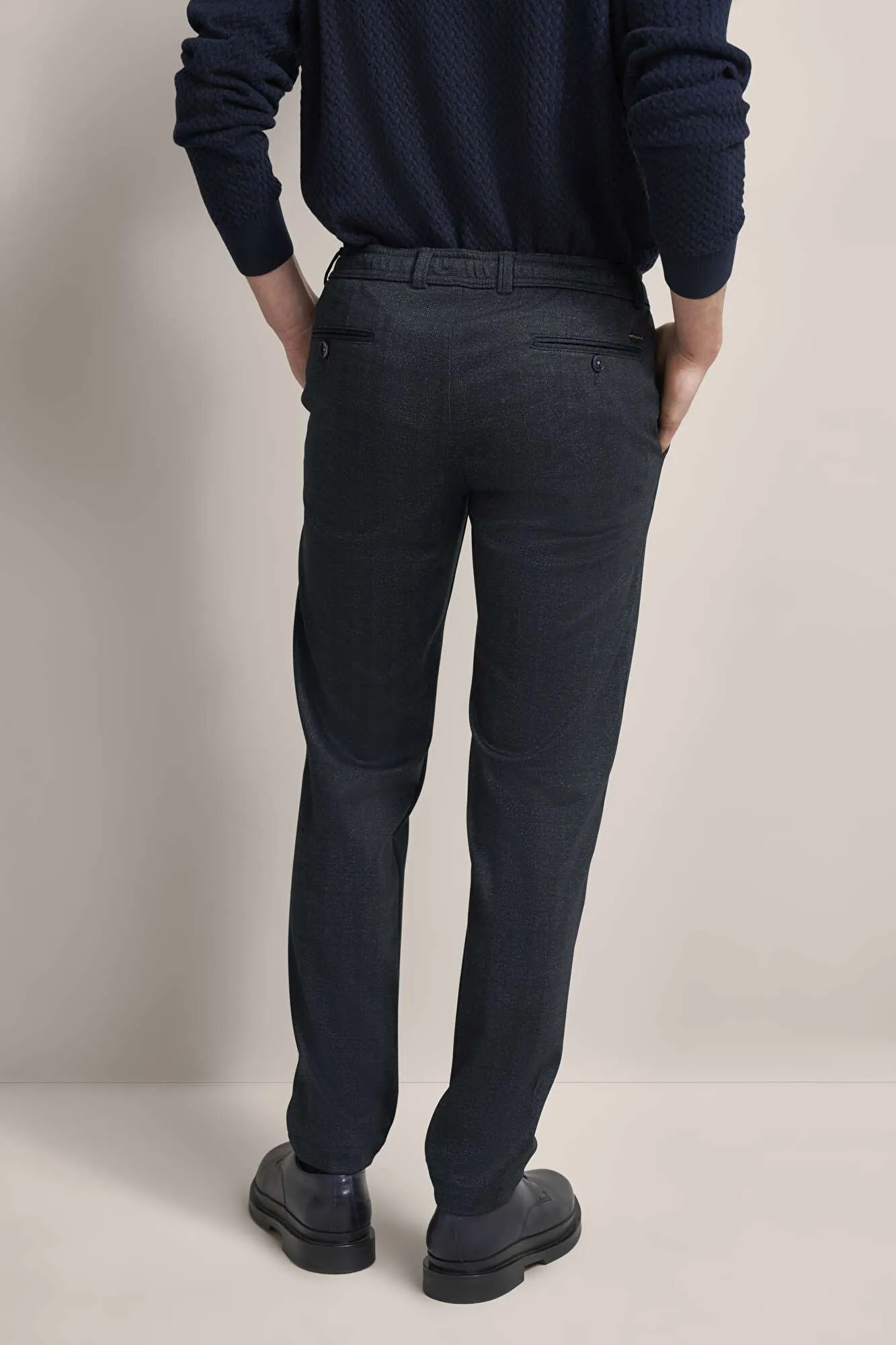 Trousers with Subtle Pattern 4036-66899B