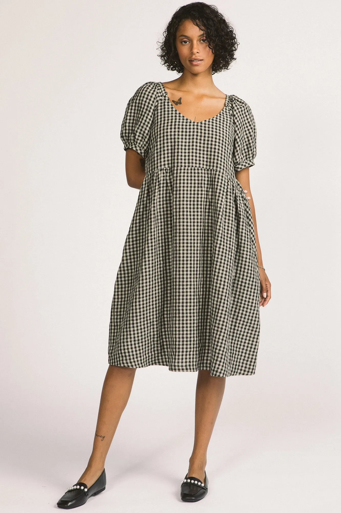 Verity Dress Black Gingham