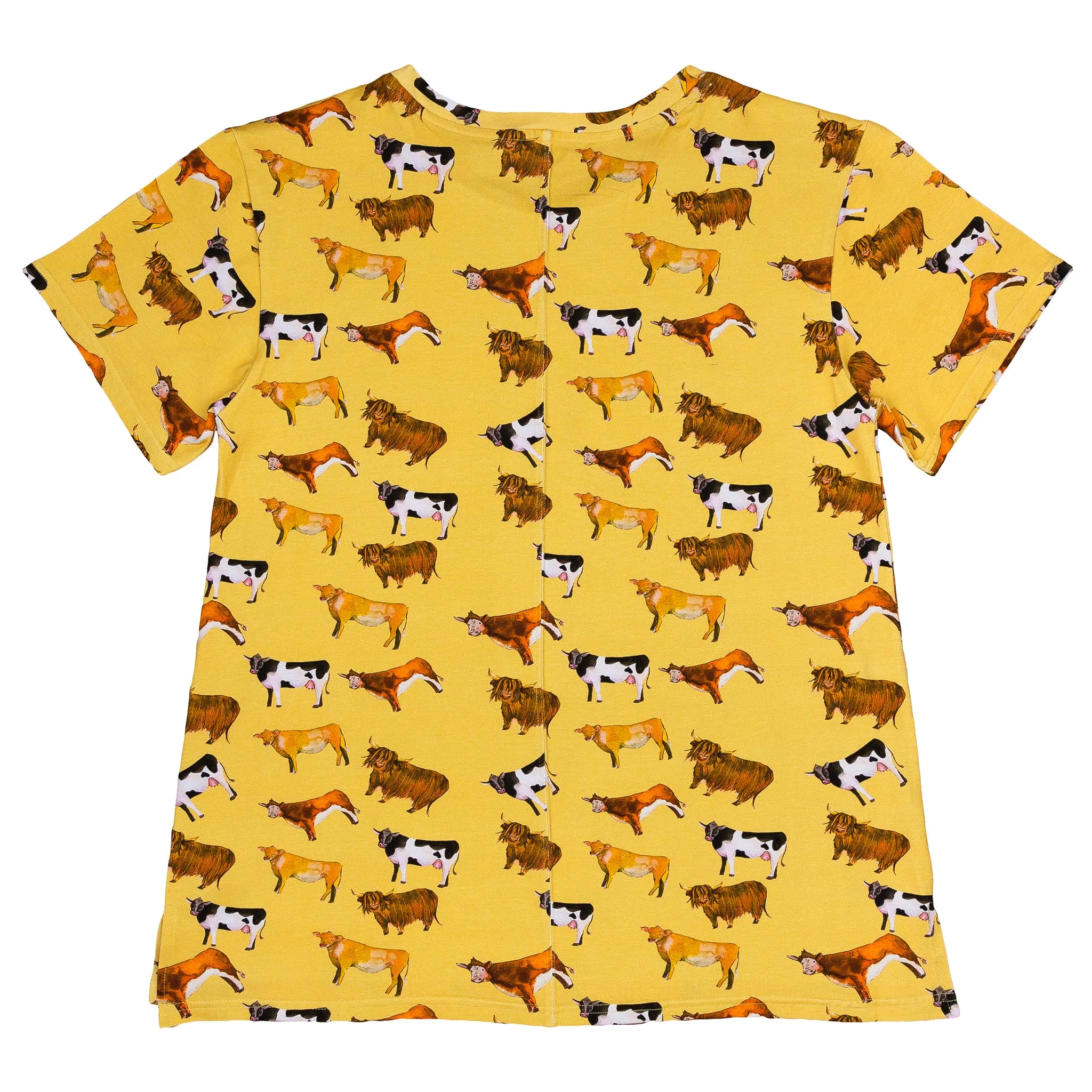 Vintage Cows Women's Short Sleeve Tee Shirt