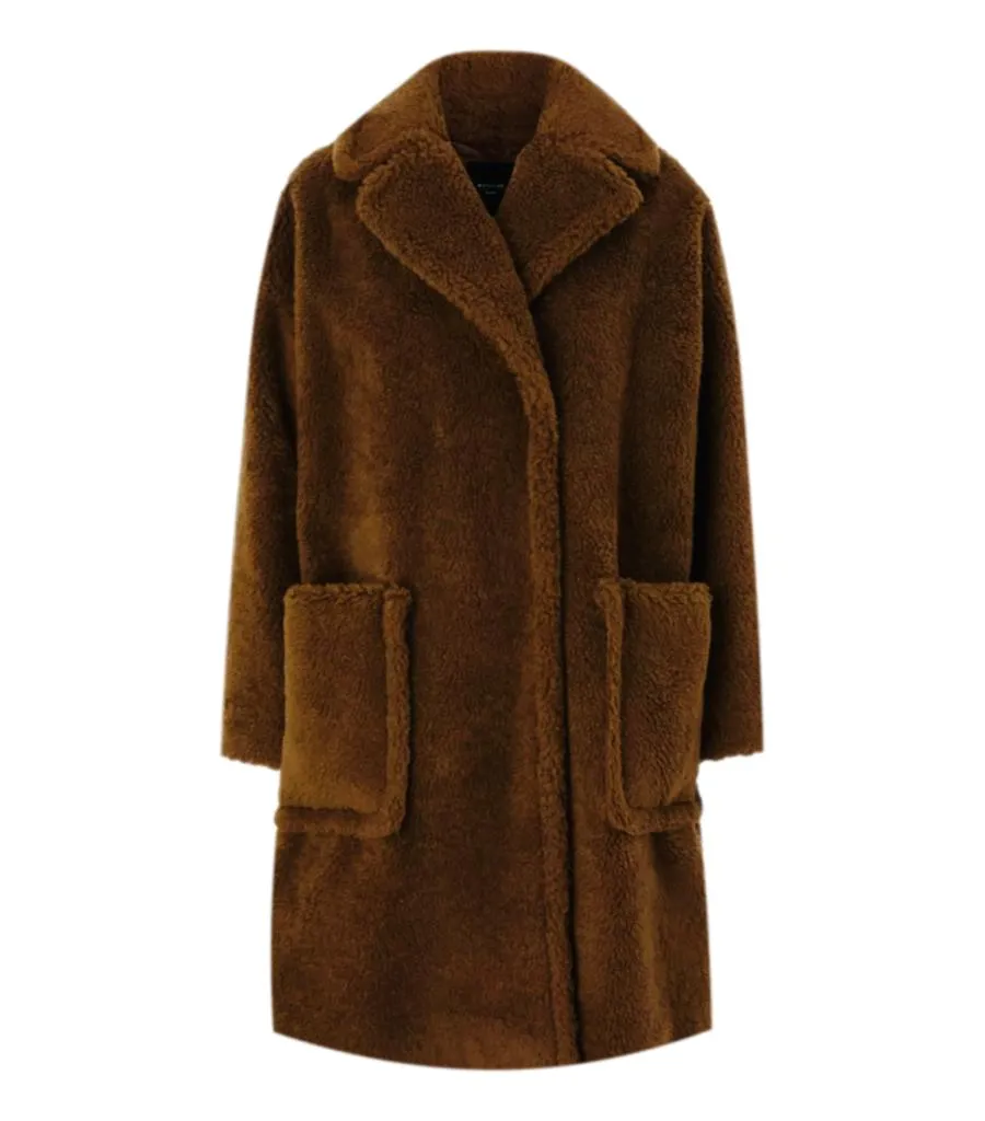 Weekend Max Mara Wool Blend Teddy Coat. Size 36FR