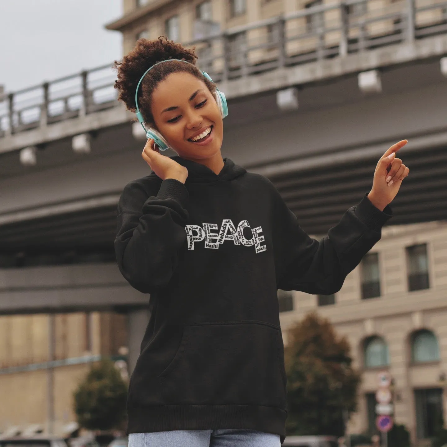 World Language Peace Hoodie