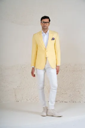 Yellow Linen Blazer